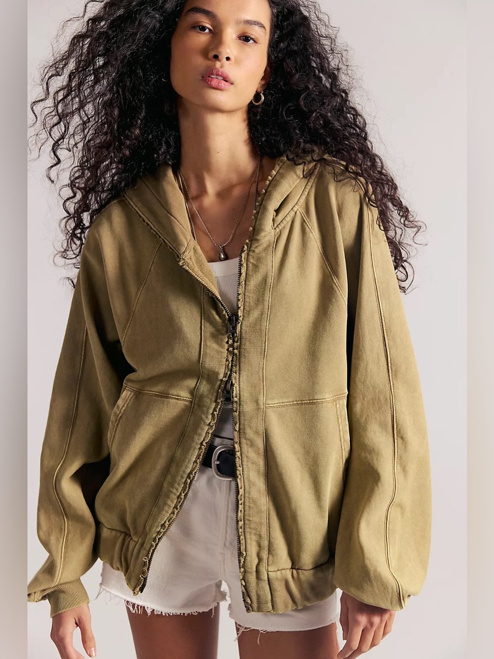 NWT Free People Gotta Go Zip-Up